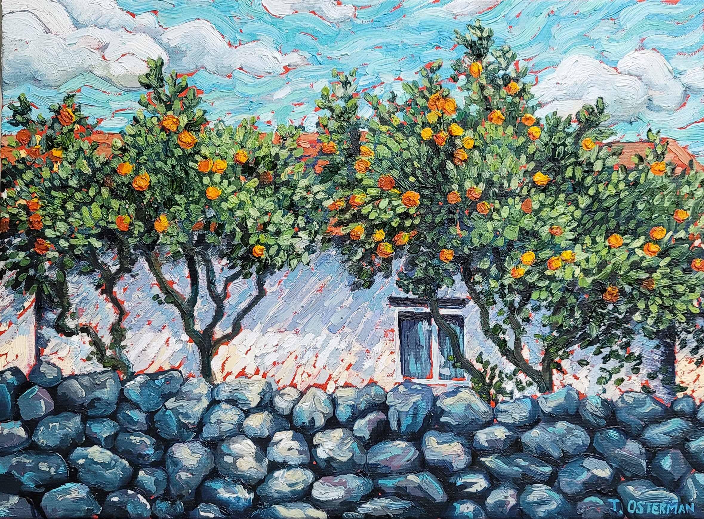 TANGERINE-GARDEN-OIL-PAINTING-TAHNI-OSTERMAN