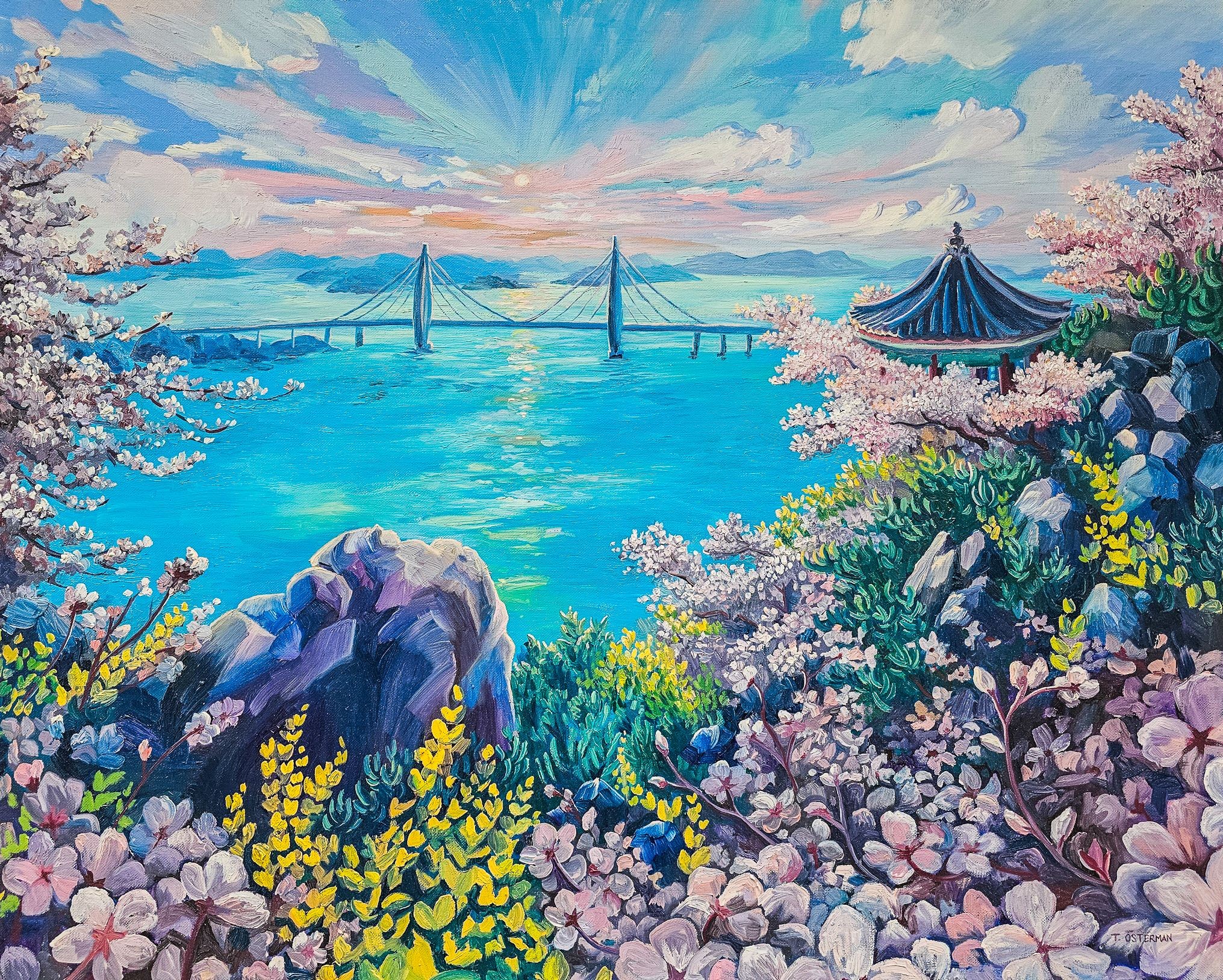 MOKPO-BRIDGE-OIL-PAINTING-TAHNI-OSTERMAN