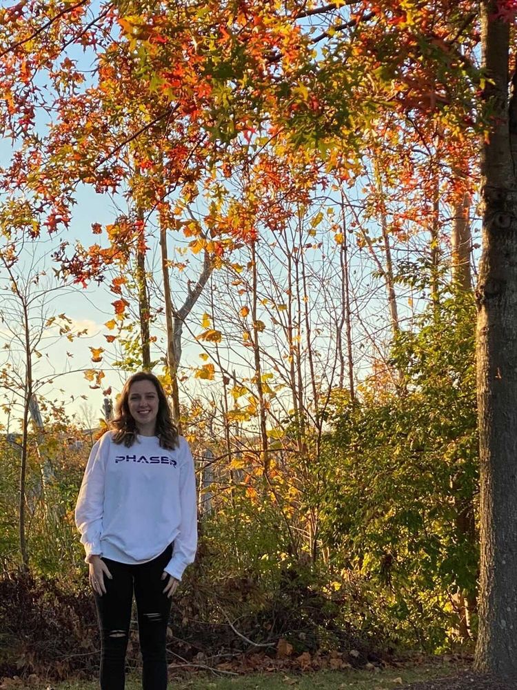 Kylee wearing our Phaser space crew