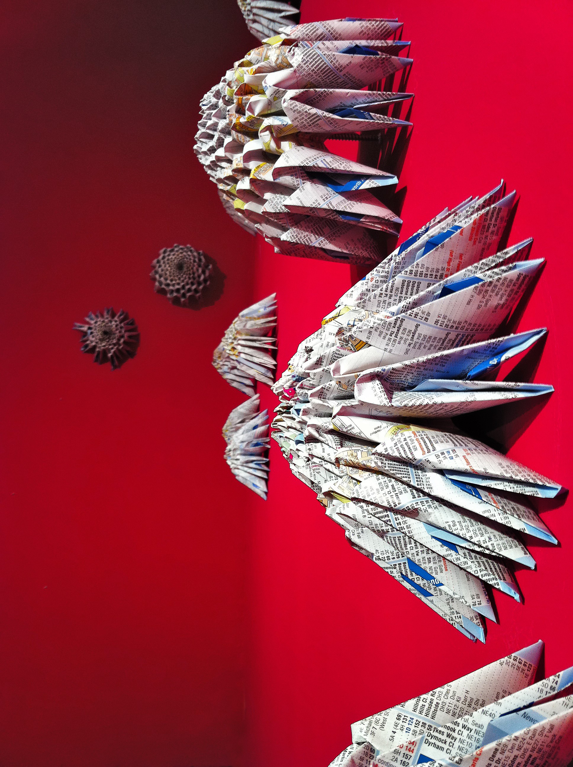 Modular origami installation