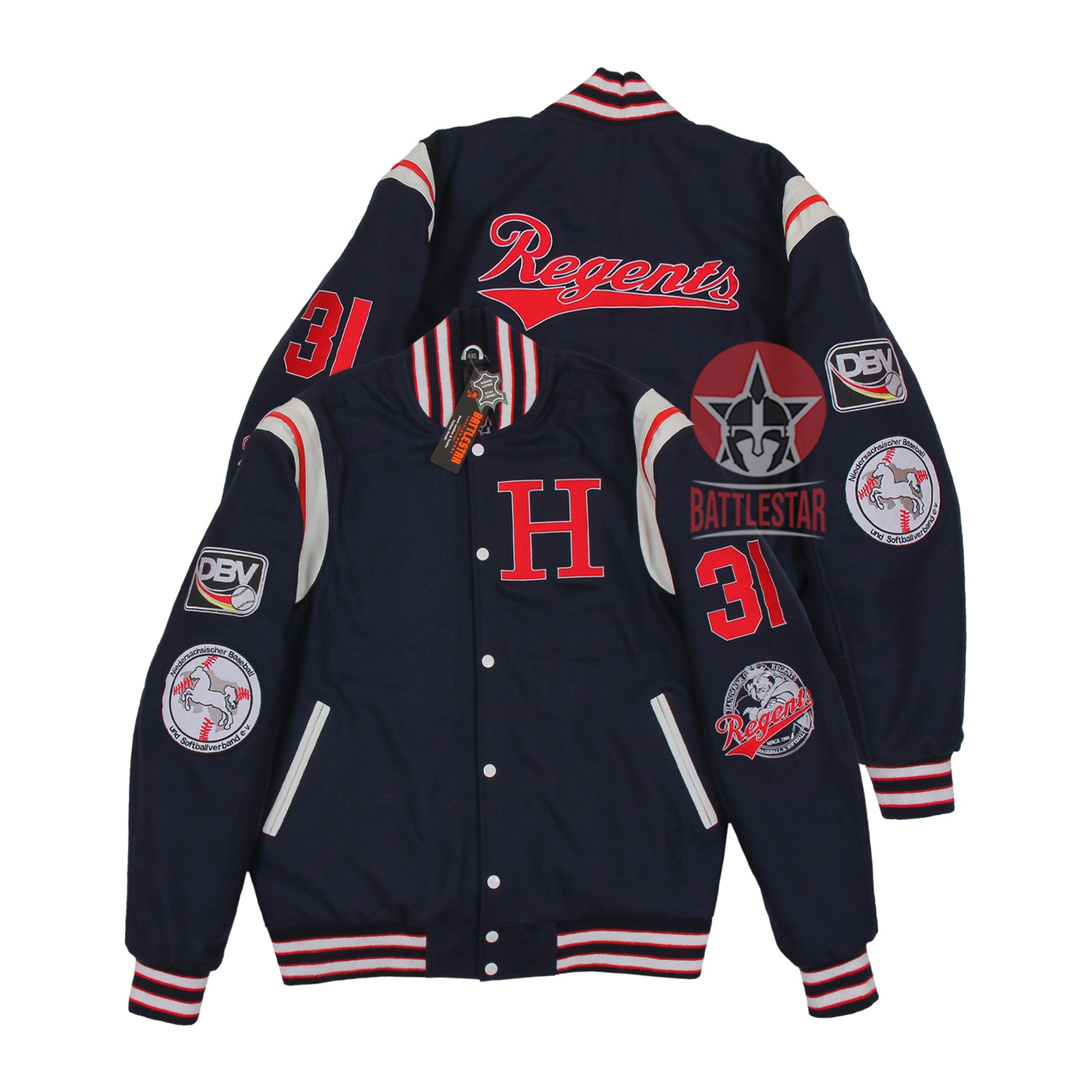 A Personalized High School Embroidered Varsity Jacket