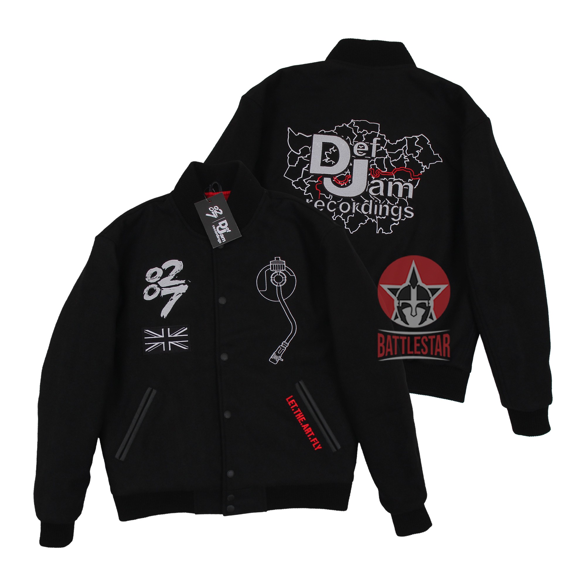 A Personalized Full Wool Embroidered Def Jam Recordings Varsity Jacket