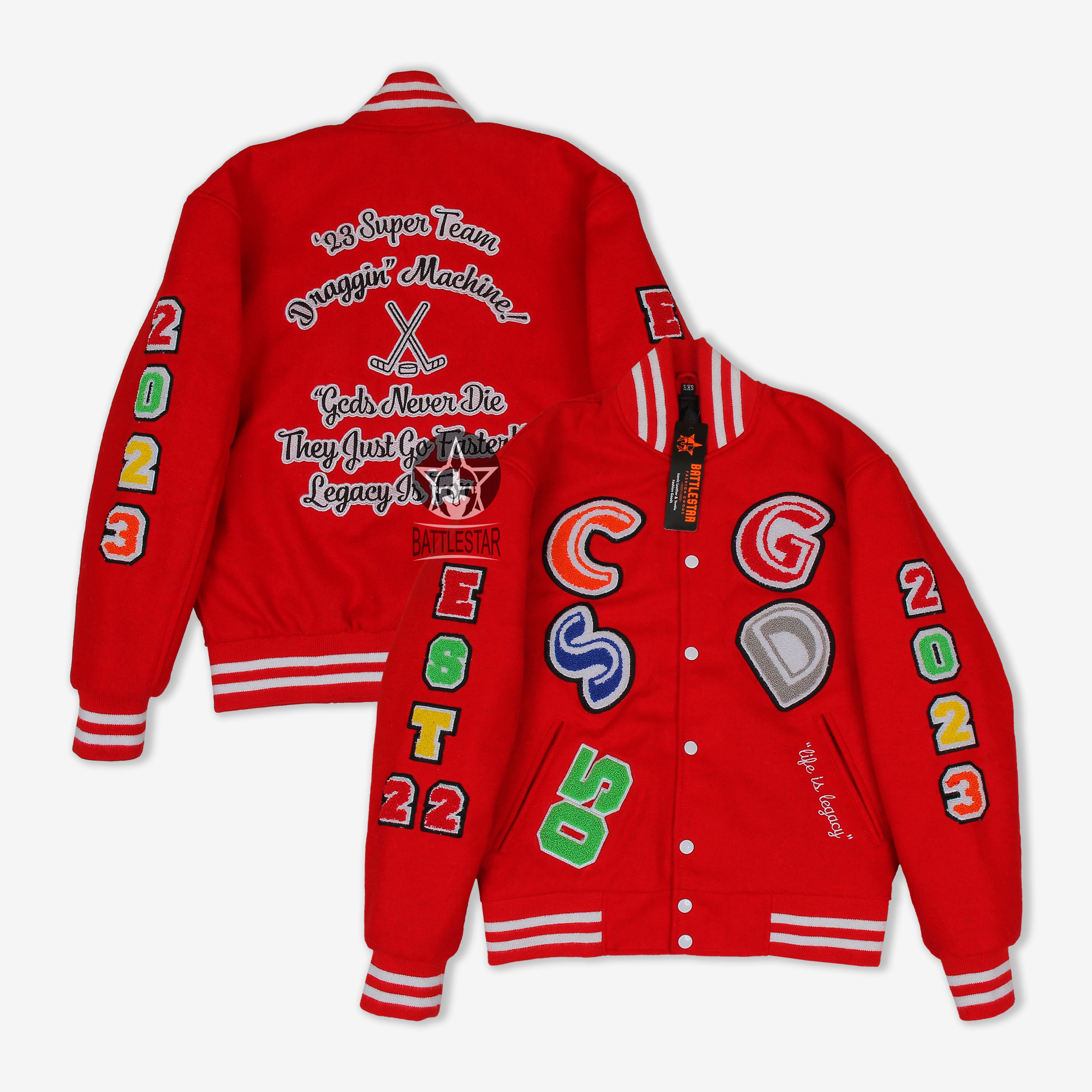 Personalized Full Wool Chenille Embroidered Varsity Jacket